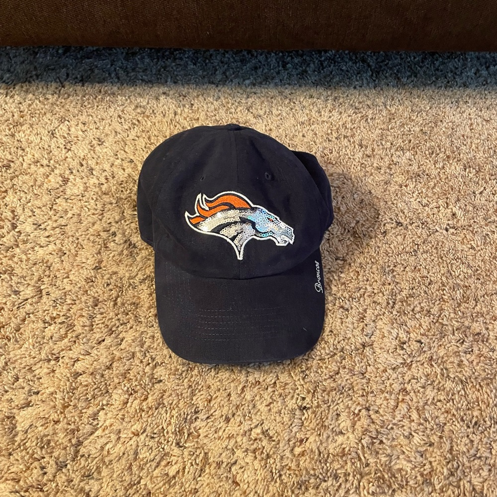 Denver Broncos 47 Sparkle Hat Ladies Adjustable Hat